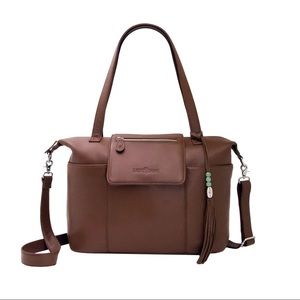 NWT Lily Jade Madeline in Brandy / Silver Leather